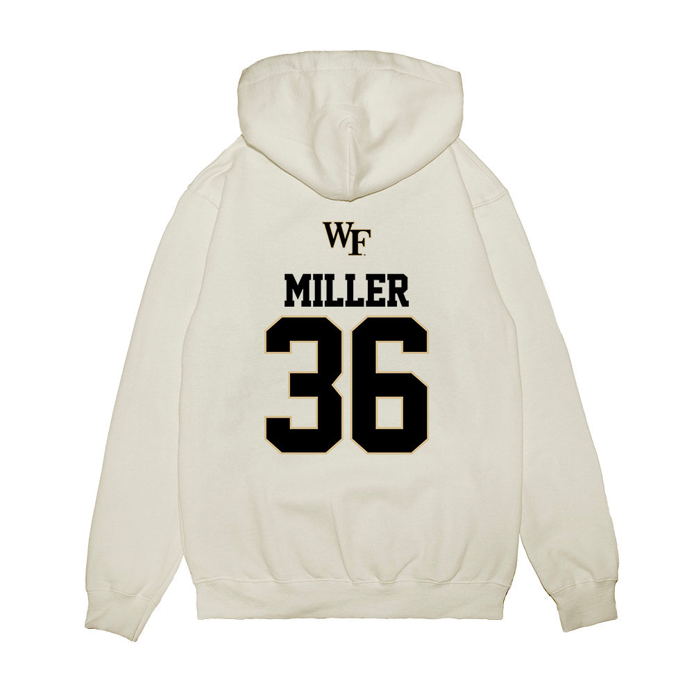 Wake Forest - NCAA Baseball : Cole Miller - USA Premium Hooded Sweatshirt-1