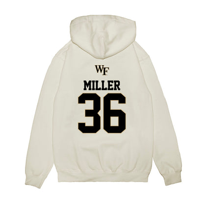 Wake Forest - NCAA Baseball : Cole Miller - USA Premium Hooded Sweatshirt-1