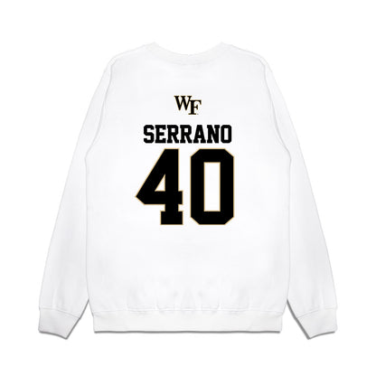 Wake Forest - NCAA Baseball : Jordan Serrano - USA Premium Crewneck Sweatshirt-1