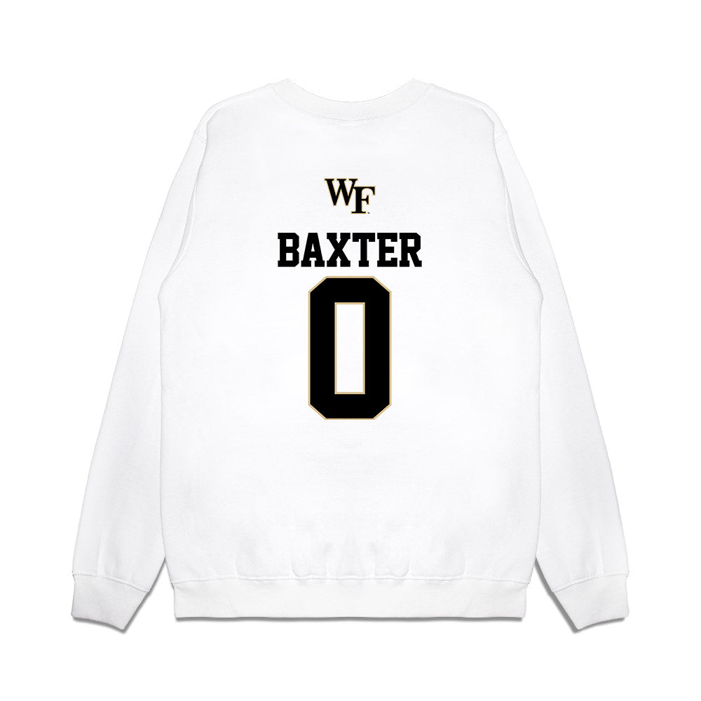 Wake Forest - NCAA Baseball : Cuyler Baxter - USA Premium Crewneck Sweatshirt-1