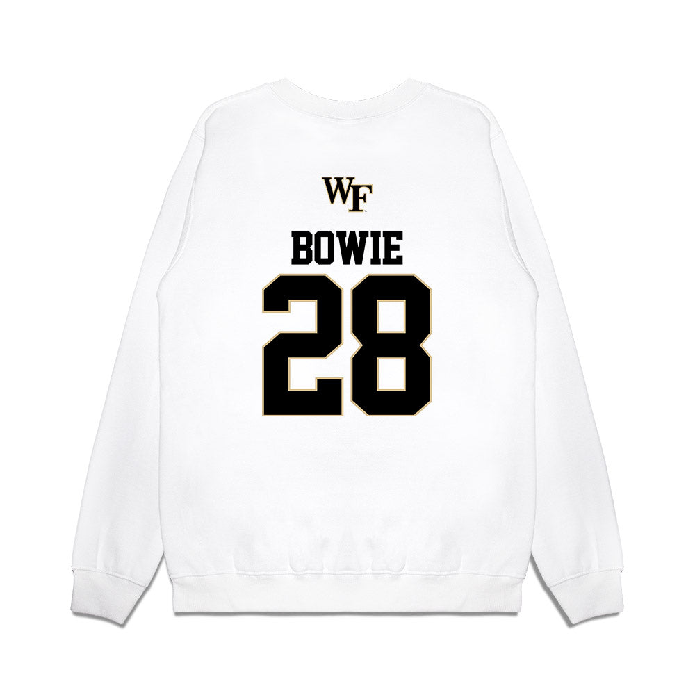 Wake Forest - NCAA Baseball : Rhys Bowie - USA Premium Crewneck Sweatshirt-1