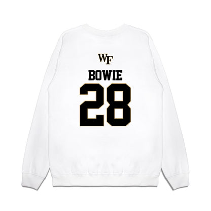 Wake Forest - NCAA Baseball : Rhys Bowie - USA Premium Crewneck Sweatshirt-1
