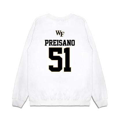 Wake Forest - NCAA Baseball : Ryan Preisano - USA Premium Crewneck Sweatshirt-1