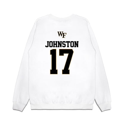 Wake Forest - NCAA Baseball : Zach Johnston - USA Premium Crewneck Sweatshirt-1