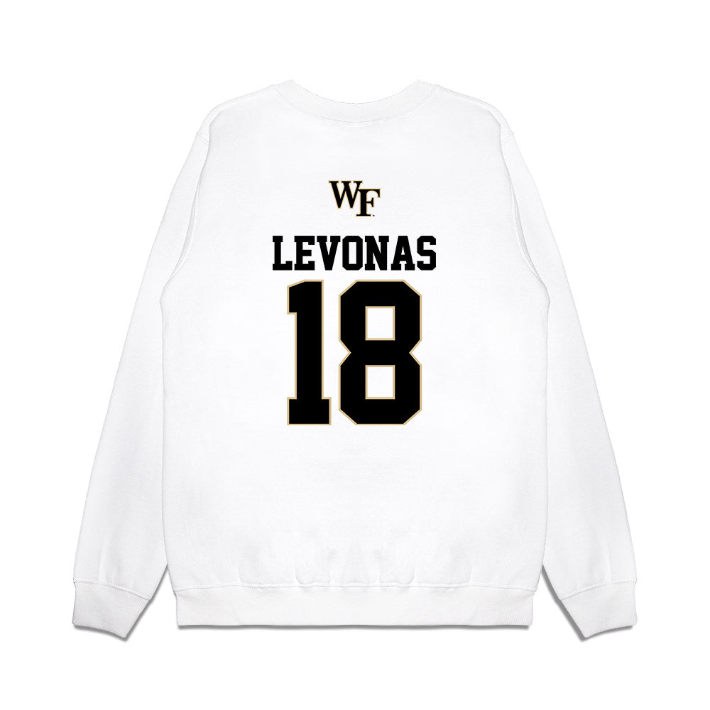 Wake Forest - NCAA Baseball : Christopher Levonas - USA Premium Crewneck Sweatshirt-1