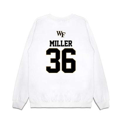 Wake Forest - NCAA Baseball : Cole Miller - USA Premium Crewneck Sweatshirt-1