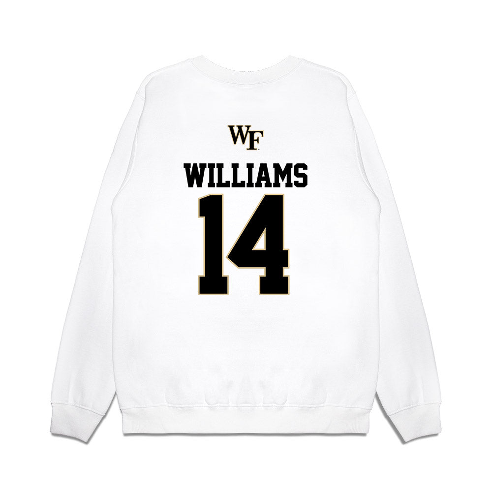 Wake Forest - NCAA Baseball : Javar Williams - USA Premium Crewneck Sweatshirt-1