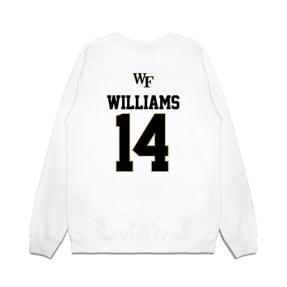 Wake Forest - NCAA Baseball : Javar Williams - USA Premium Crewneck Sweatshirt-1