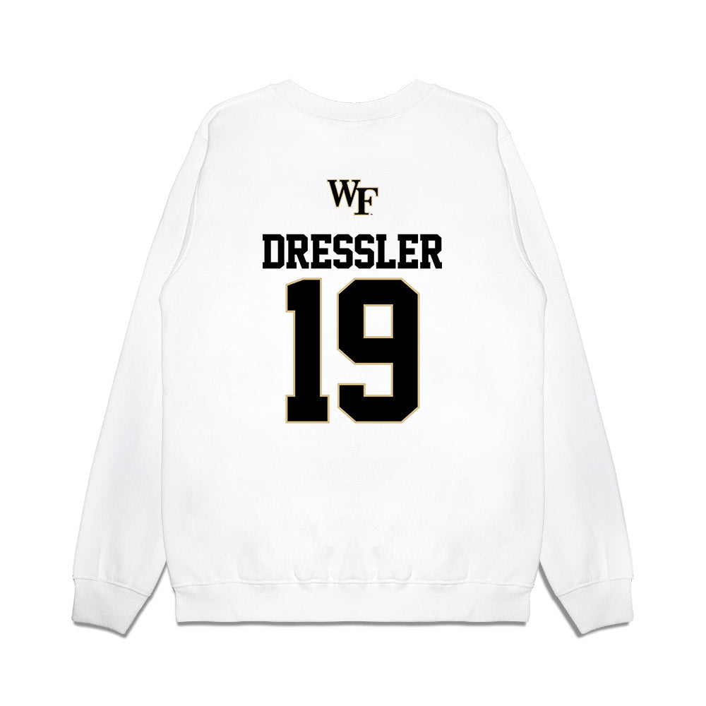 Wake Forest - NCAA Baseball : Troy Dressler - USA Premium Crewneck Sweatshirt-1