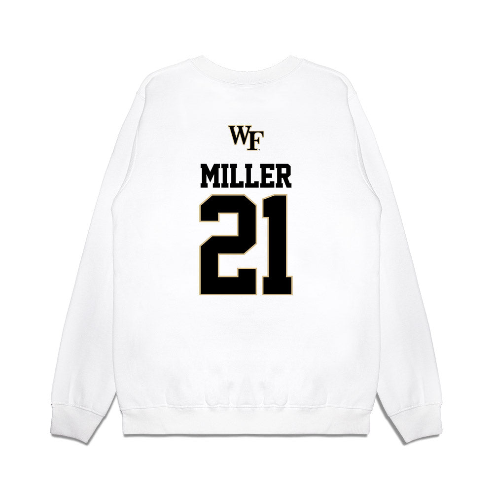 Wake Forest - NCAA Baseball : Jackson Miller - USA Premium Crewneck Sweatshirt-1
