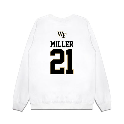 Wake Forest - NCAA Baseball : Jackson Miller - USA Premium Crewneck Sweatshirt-1