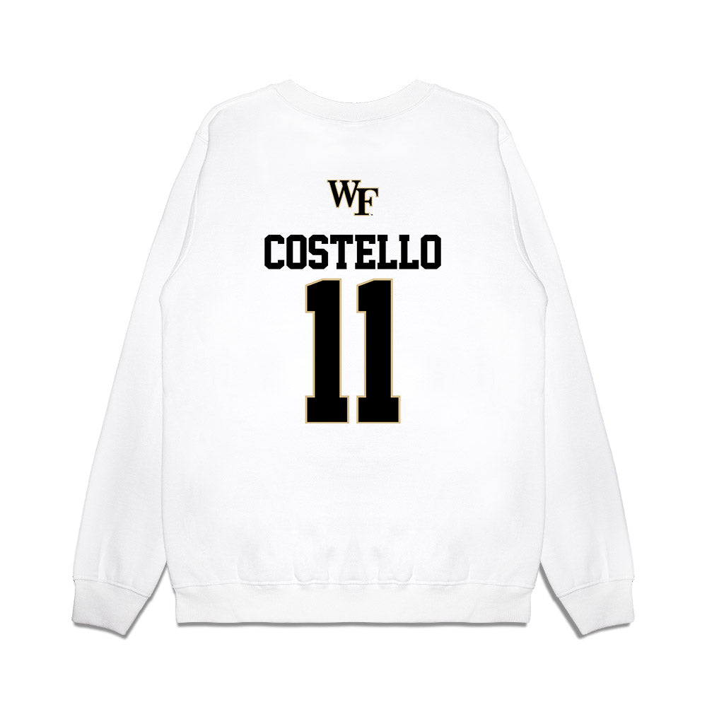 Wake Forest - NCAA Baseball : Luke Costello - USA Premium Crewneck Sweatshirt-1