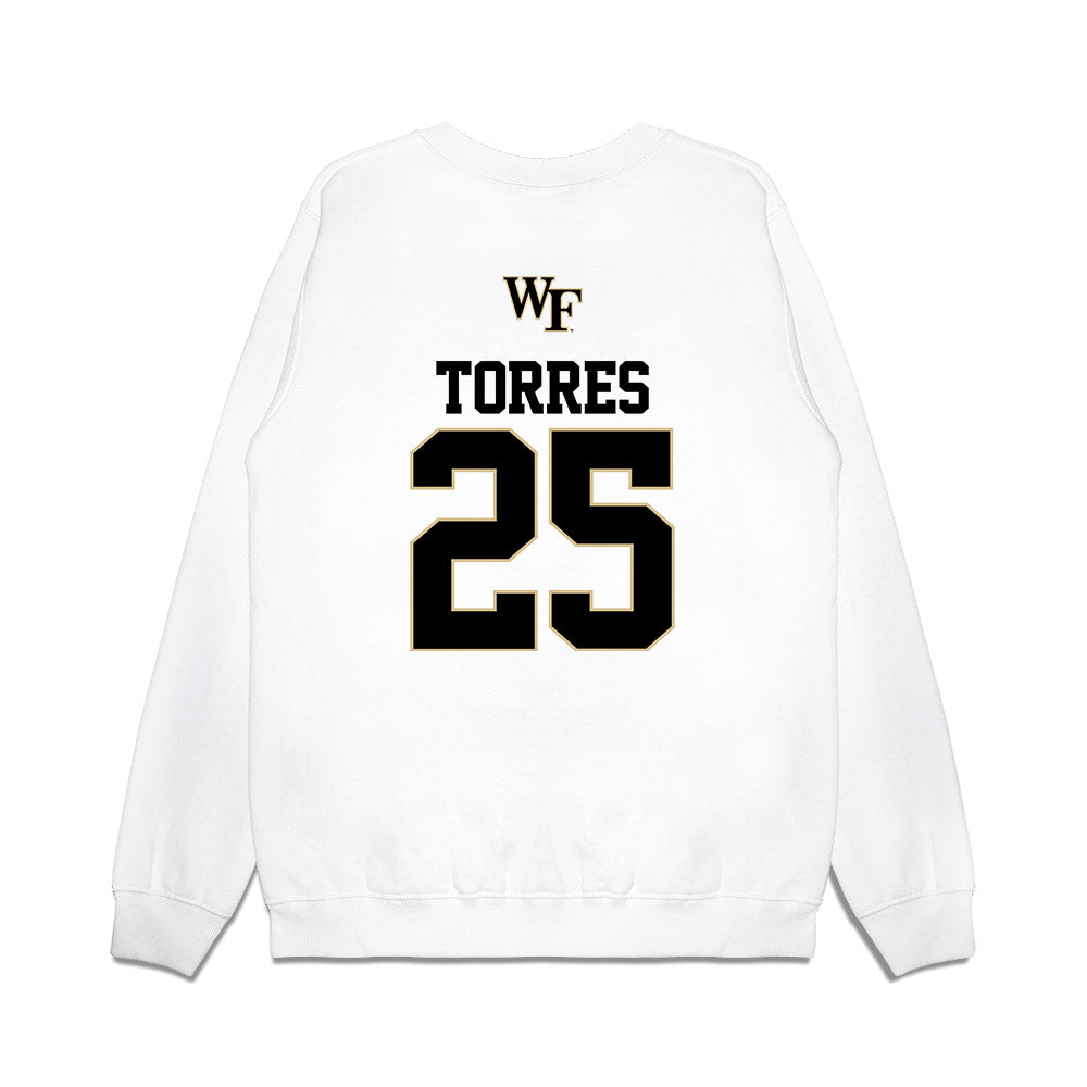 Wake Forest - NCAA Baseball : Boston Torres - USA Premium Crewneck Sweatshirt-1