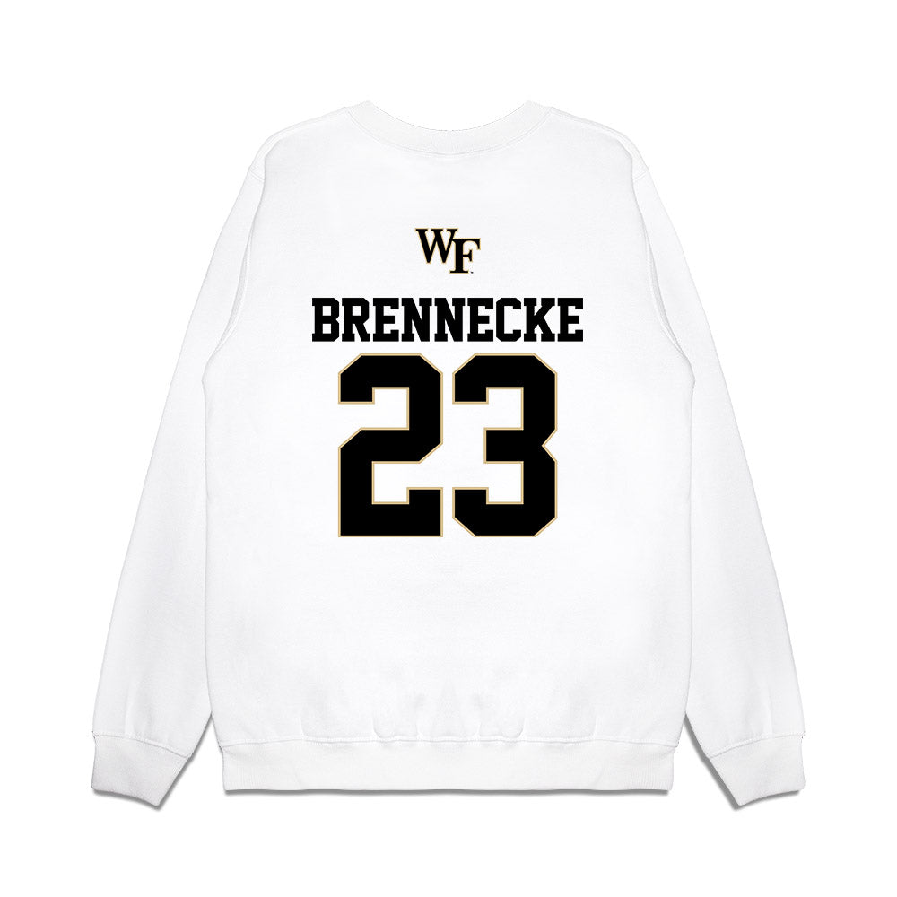 Wake Forest - NCAA Baseball : Ryan Brennecke - USA Premium Crewneck Sweatshirt-1