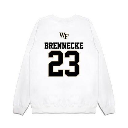 Wake Forest - NCAA Baseball : Ryan Brennecke - USA Premium Crewneck Sweatshirt-1