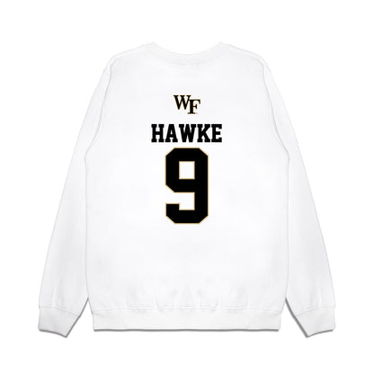 Wake Forest - NCAA Baseball : Austin Hawke - USA Premium Crewneck Sweatshirt-1