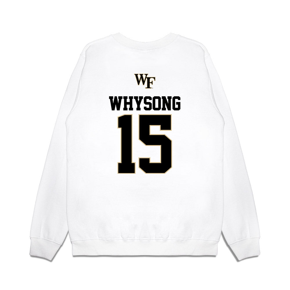 Wake Forest - NCAA Baseball : Nate Whysong - USA Premium Crewneck Sweatshirt-1