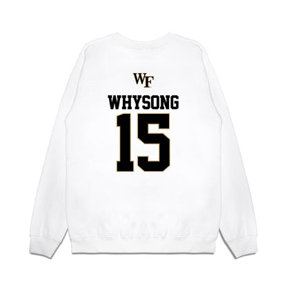 Wake Forest - NCAA Baseball : Nate Whysong - USA Premium Crewneck Sweatshirt-1