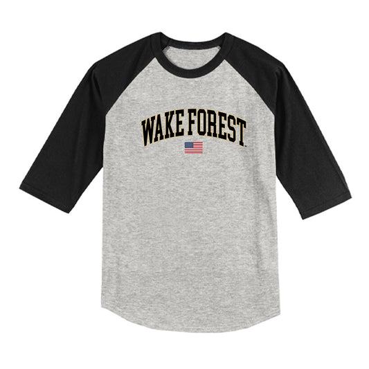 Wake Forest - NCAA Baseball : Christopher Levonas - USA Raglan Shirt-0