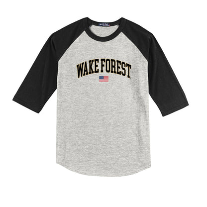 Wake Forest - NCAA Baseball : Ryan Brennecke - USA Youth Raglan T-Shirt-0