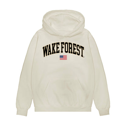 Wake Forest - NCAA Baseball : Luke Schmolke - USA Premium Hooded Sweatshirt-0
