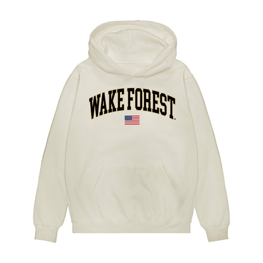 Wake Forest - NCAA Baseball : Cole Miller - USA Premium Hooded Sweatshirt-0