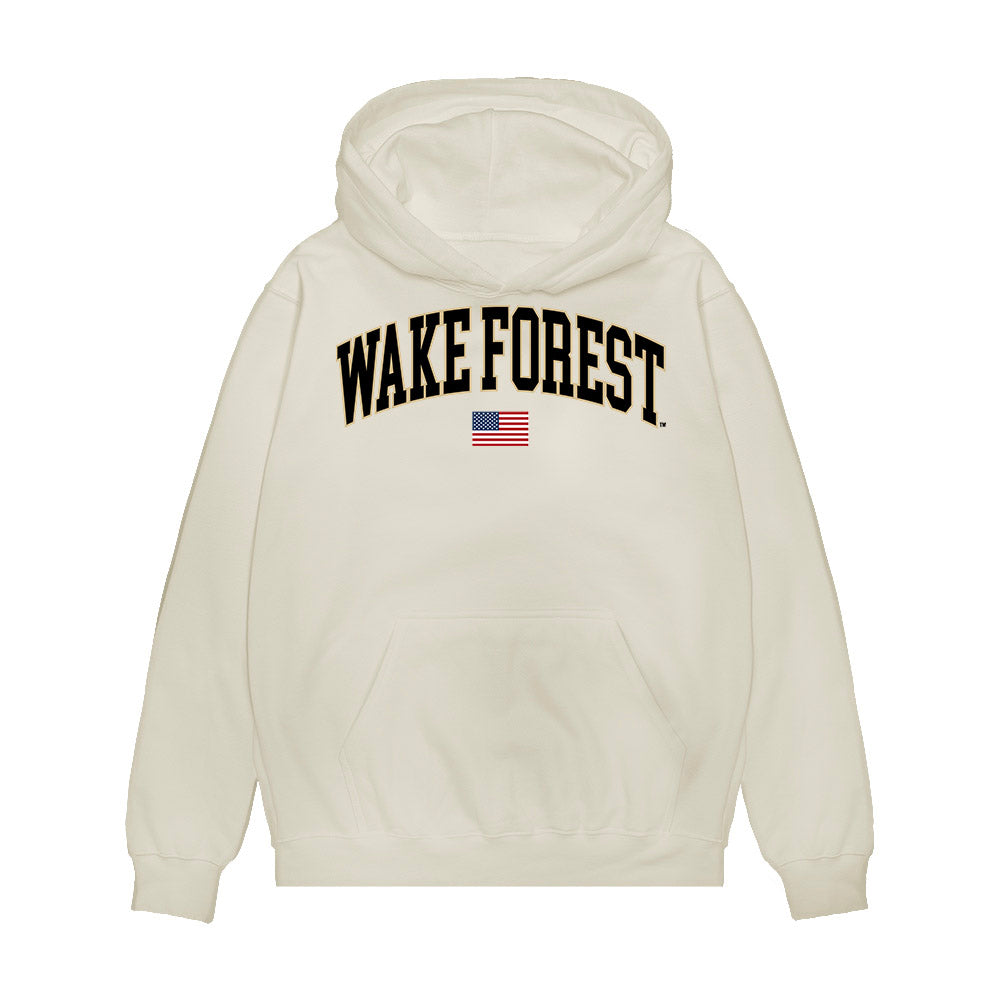 Wake Forest - NCAA Baseball : Cameron Bagwell - USA Premium Hooded Sweatshirt-0
