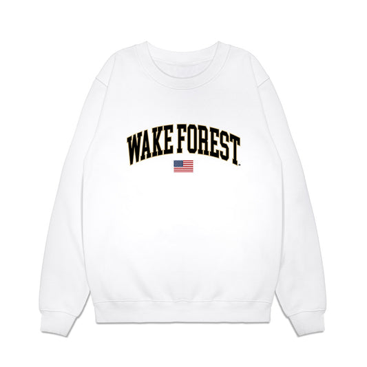 Wake Forest - NCAA Baseball : Zach Johnston - USA Premium Crewneck Sweatshirt-0