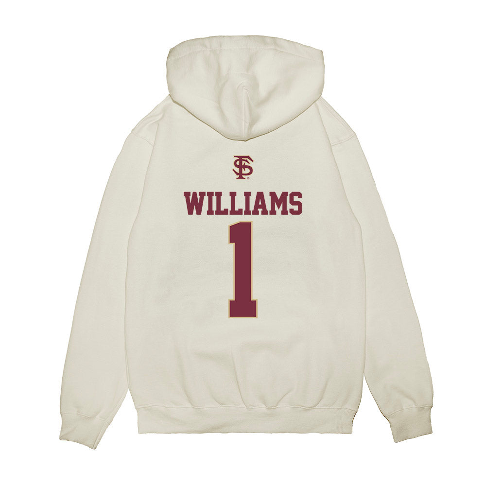 FSU - NCAA Baseball : Chase Williams - USA Premium Hooded Sweatshirt-1