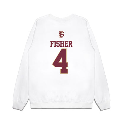 FSU - NCAA Baseball : Cal Fisher - USA Premium Crewneck Sweatshirt-1