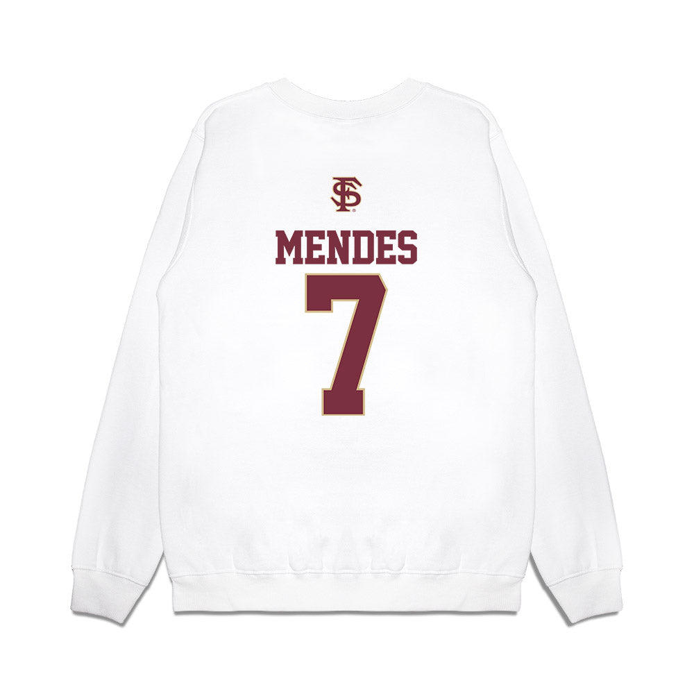 FSU - NCAA Baseball : Wes Mendes - USA Premium Crewneck Sweatshirt-1