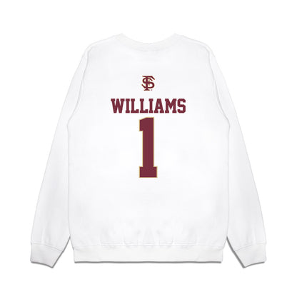 FSU - NCAA Baseball : Chase Williams - USA Premium Crewneck Sweatshirt-1