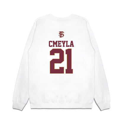 FSU - NCAA Baseball : Nathan Cmeyla - USA Premium Crewneck Sweatshirt-1