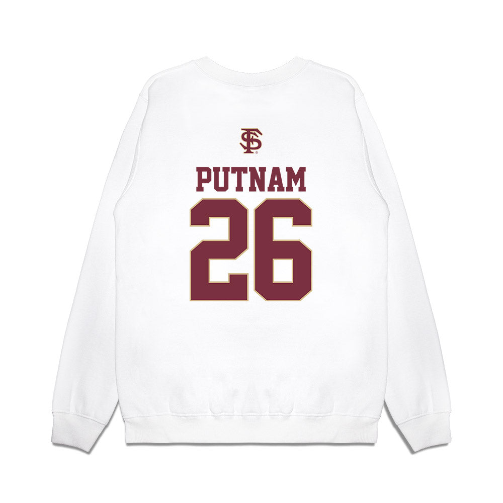 FSU - NCAA Baseball : Eli Putnam - USA Premium Crewneck Sweatshirt-1