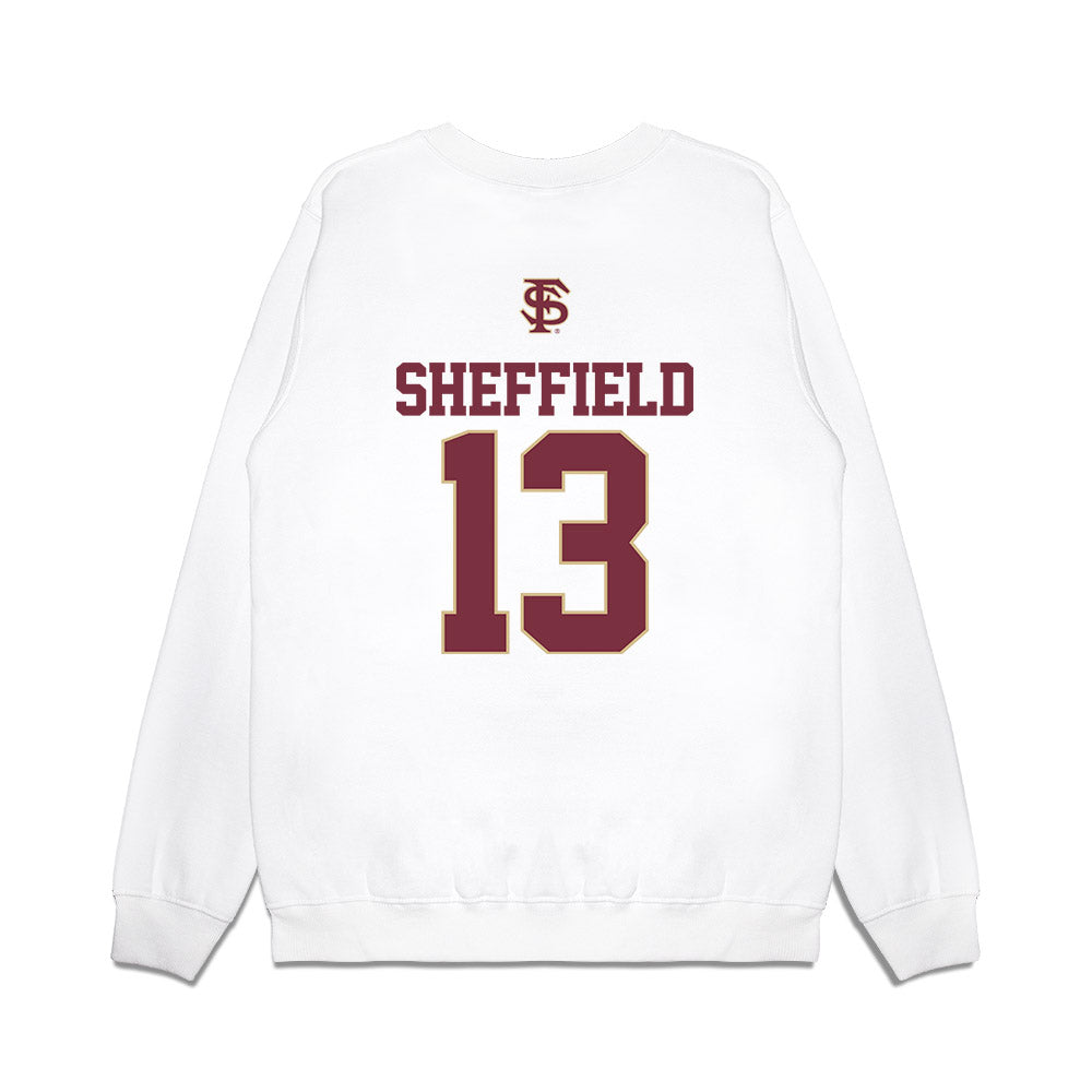 FSU - NCAA Baseball : Noah Sheffield - USA Premium Crewneck Sweatshirt-1