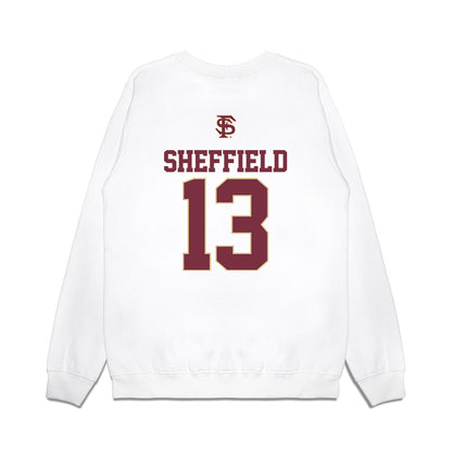 FSU - NCAA Baseball : Noah Sheffield - USA Premium Crewneck Sweatshirt-1