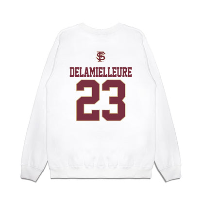 FSU - NCAA Baseball : Brody DeLamielleure - USA Premium Crewneck Sweatshirt-1