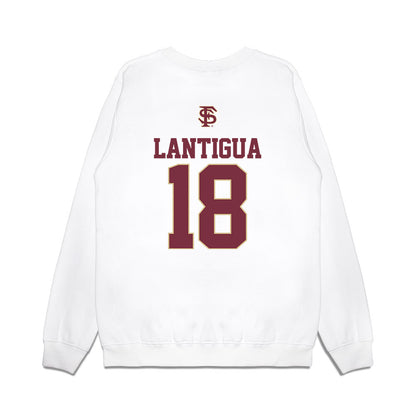 FSU - NCAA Baseball : Emmanuel Lantigua - USA Premium Crewneck Sweatshirt-1