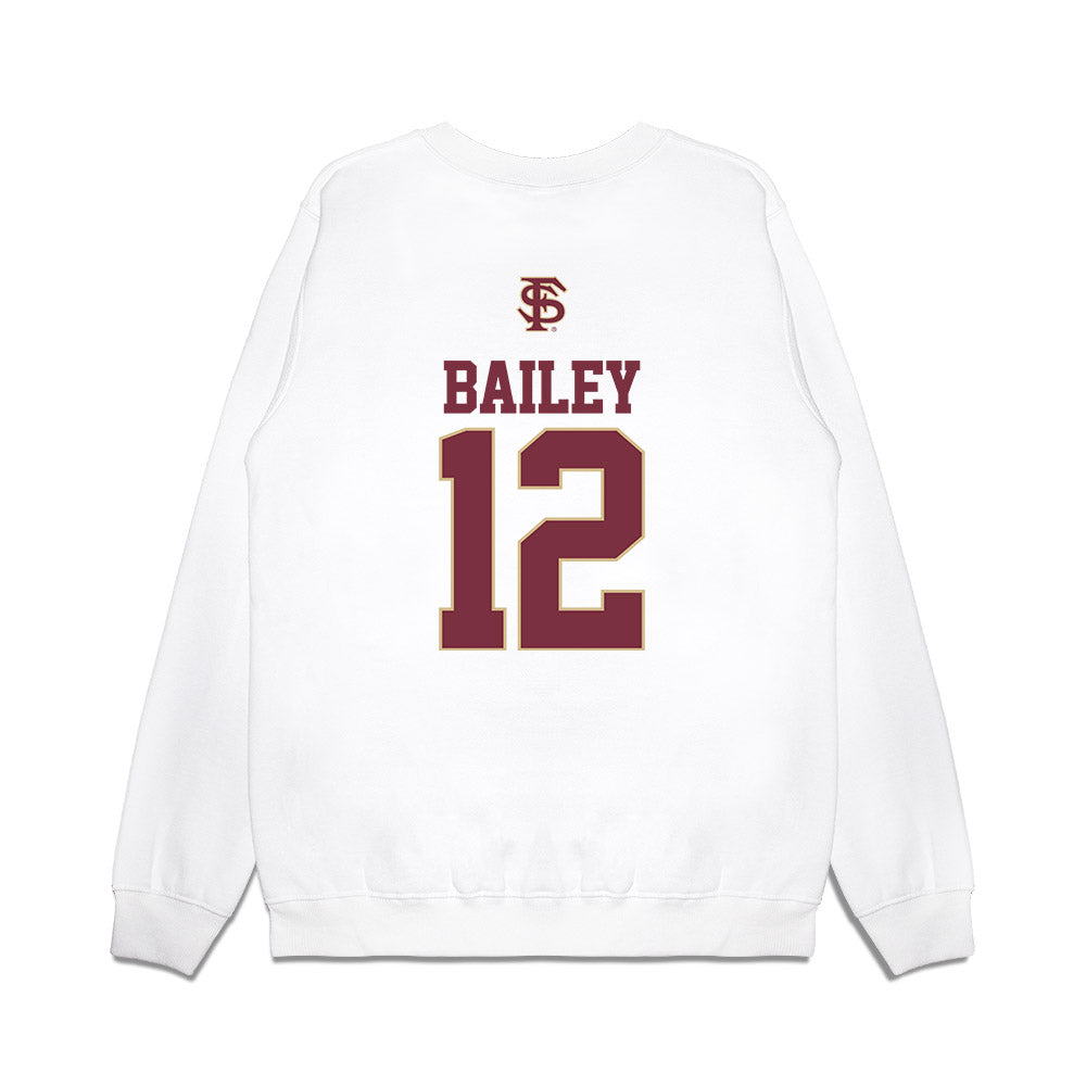 FSU - NCAA Baseball : Myles Bailey - USA Premium Crewneck Sweatshirt-1