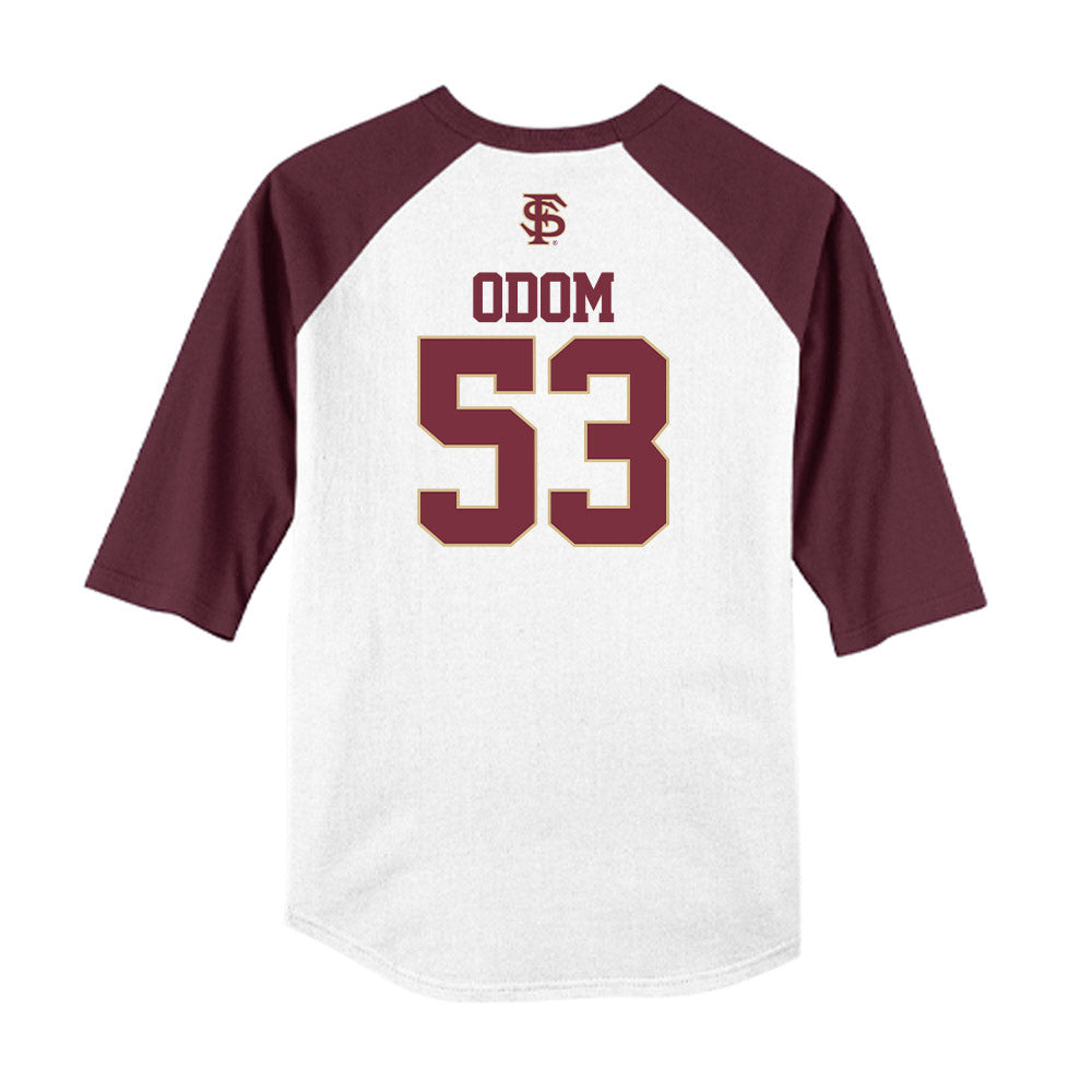 FSU - NCAA Baseball : Cameron Odom - USA Raglan Shirt-1