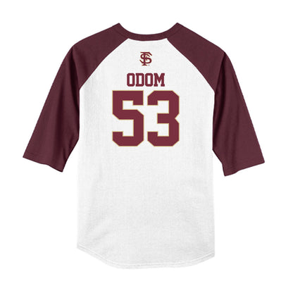 FSU - NCAA Baseball : Cameron Odom - USA Raglan Shirt-1