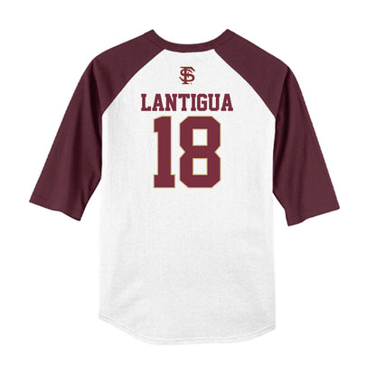 FSU - NCAA Baseball : Emmanuel Lantigua - USA Raglan Shirt-1