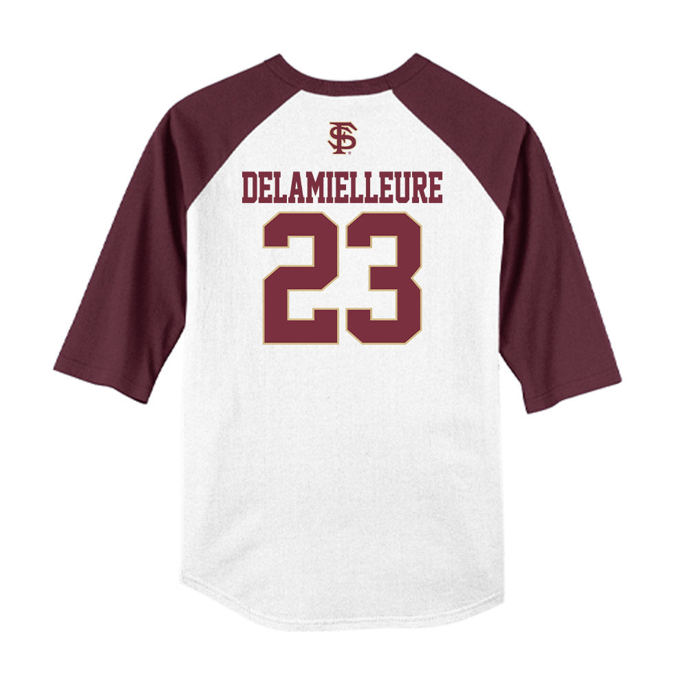 FSU - NCAA Baseball : Brody DeLamielleure - USA Raglan Shirt-1