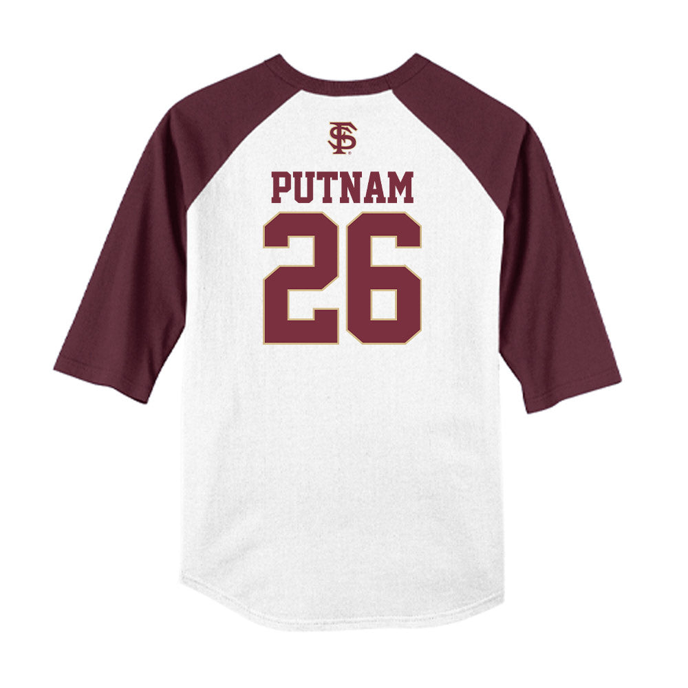 FSU - NCAA Baseball : Eli Putnam - USA Raglan Shirt-1