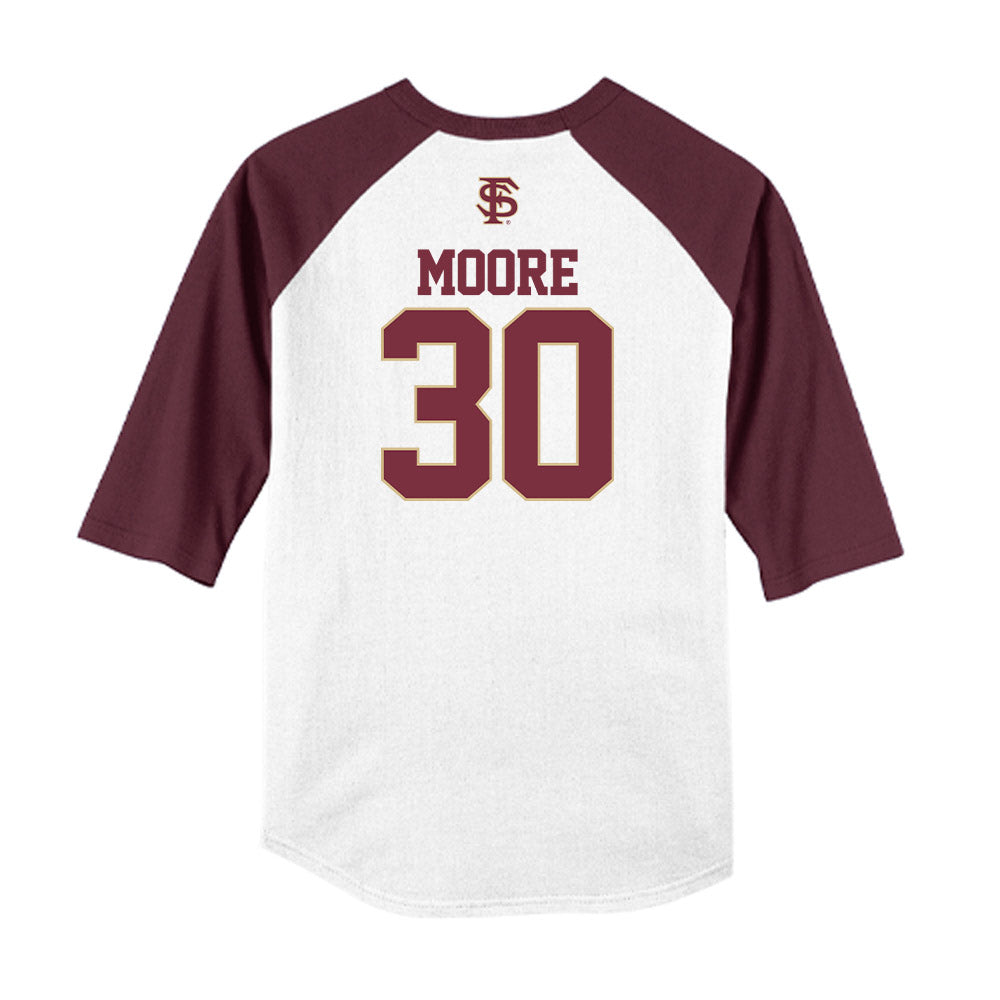 FSU - NCAA Baseball : Bryson Moore - USA Raglan Shirt-1