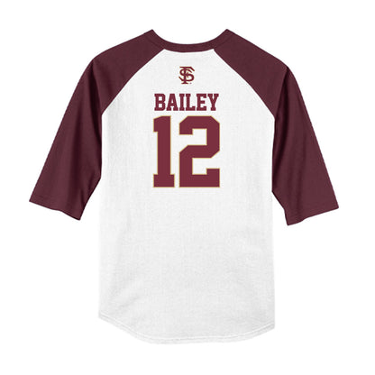FSU - NCAA Baseball : Myles Bailey - USA Raglan Shirt-1