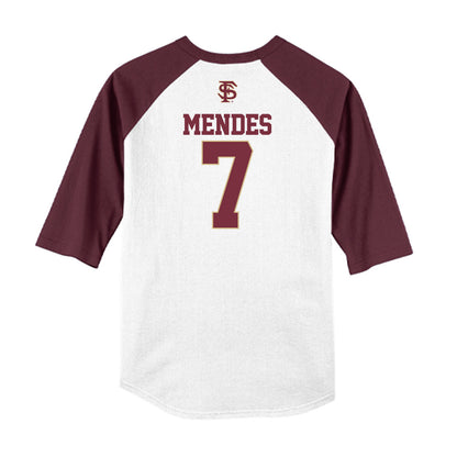 FSU - NCAA Baseball : Wes Mendes - USA Raglan Shirt-1