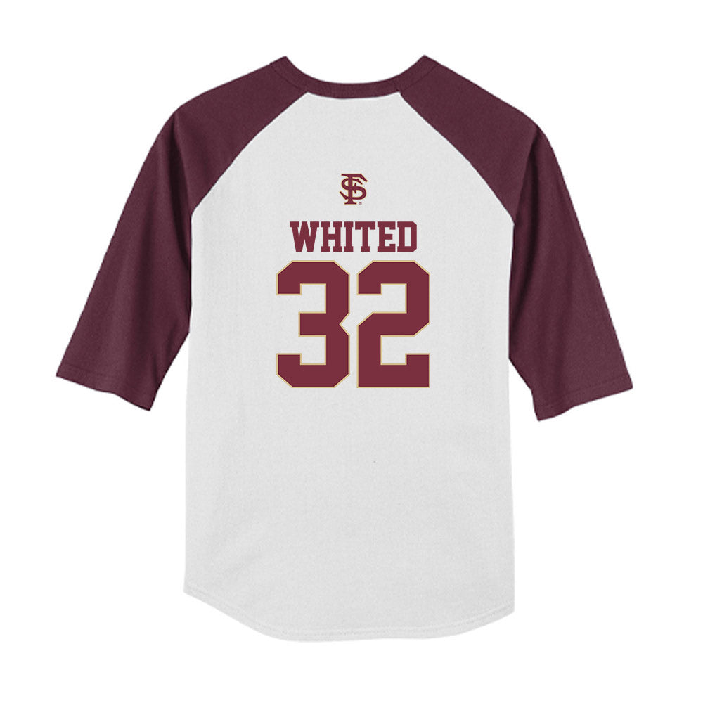 FSU - NCAA Baseball : Cooper Whited - USA Youth Raglan T-Shirt-1