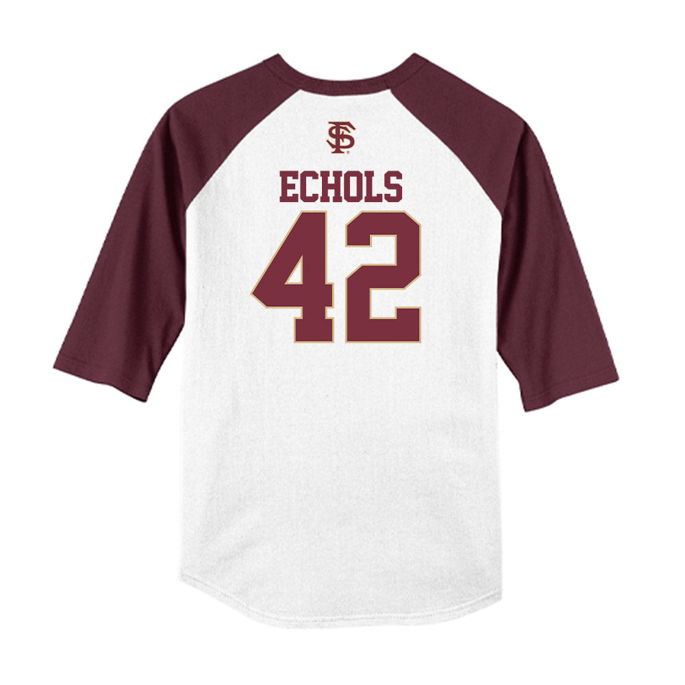 FSU - NCAA Baseball : Jacob Echols - USA Raglan Shirt-1