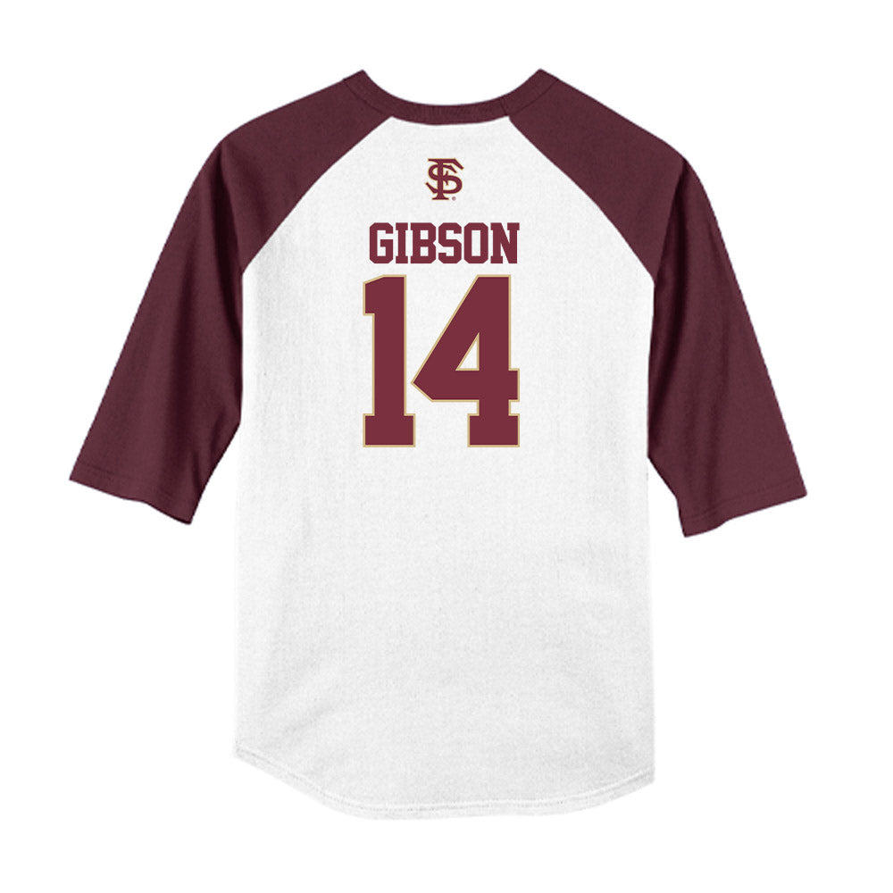 FSU - NCAA Baseball : BJ Gibson - USA Raglan Shirt-1